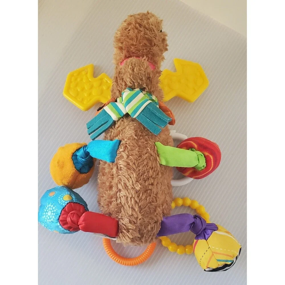 LAMAZE TOMY MORTIMER THE MOOSE BABY ACTIVITY TOY SQUEAKER Clip N Go Rattle Plush
